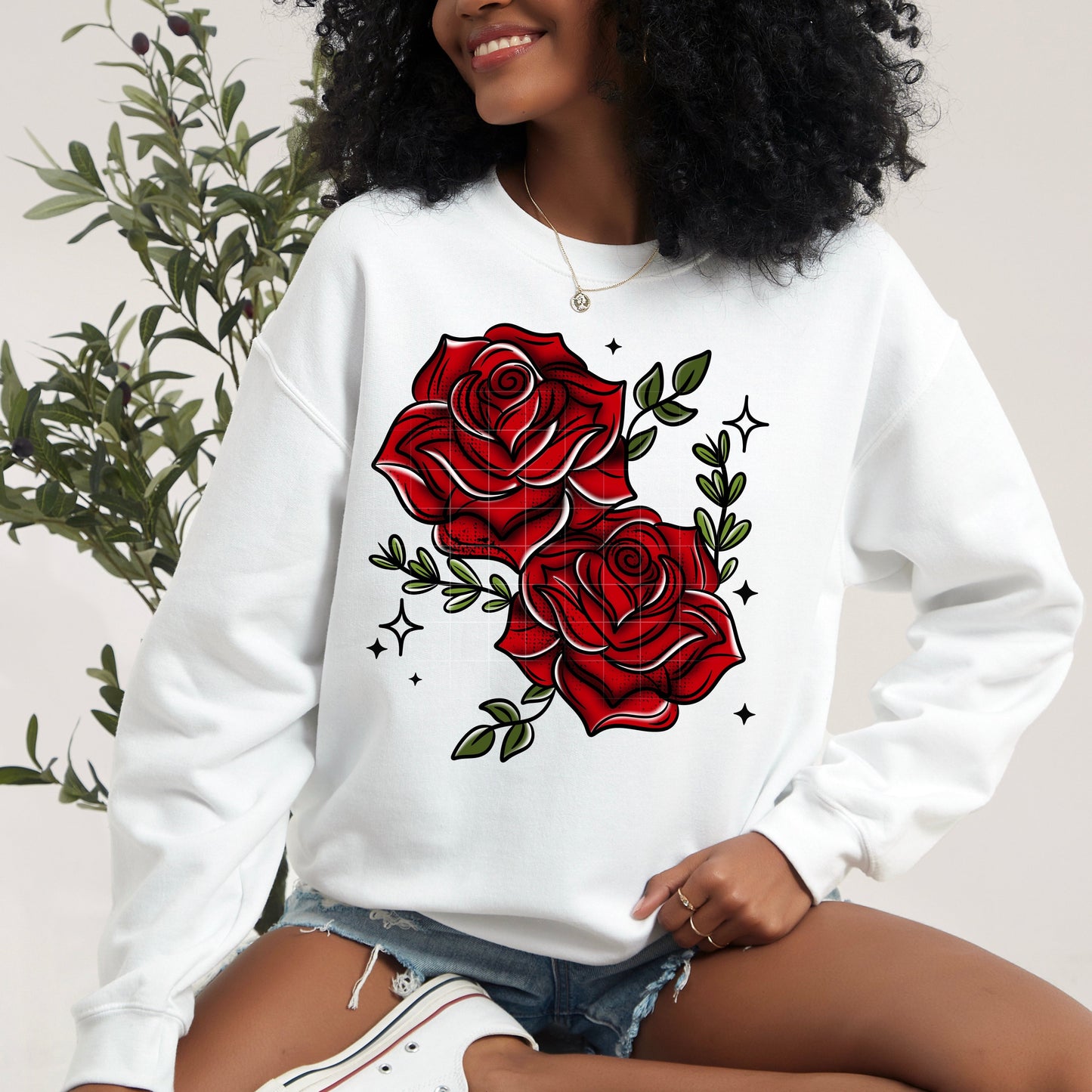 ROSES DTF Transfer