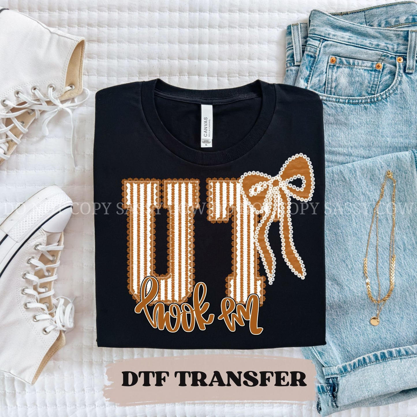 UT HOOK EM SEERSUCKER - DTF TRANSFER 057