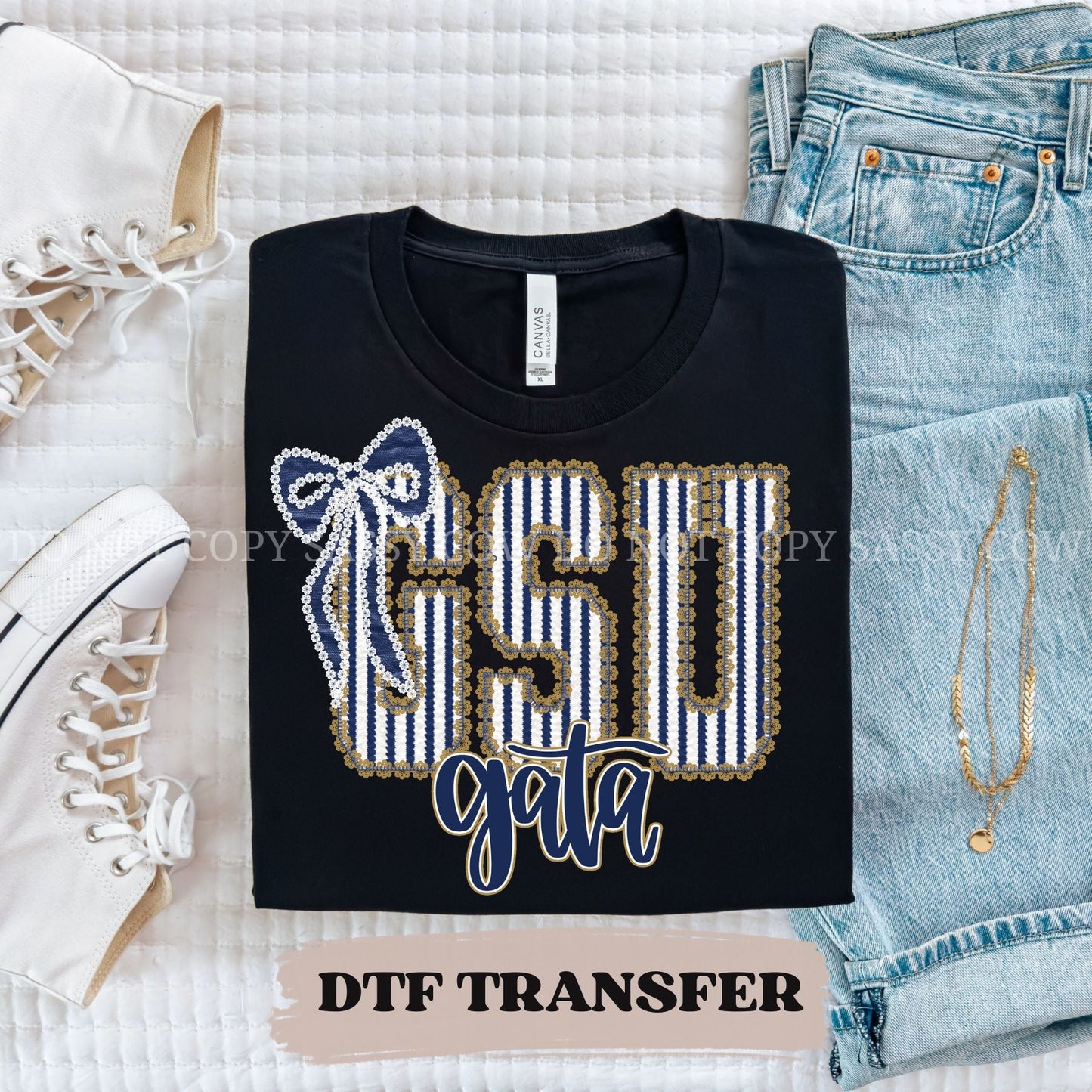 GSU GATA SEERSUCKER - DTF TRANSFER 064