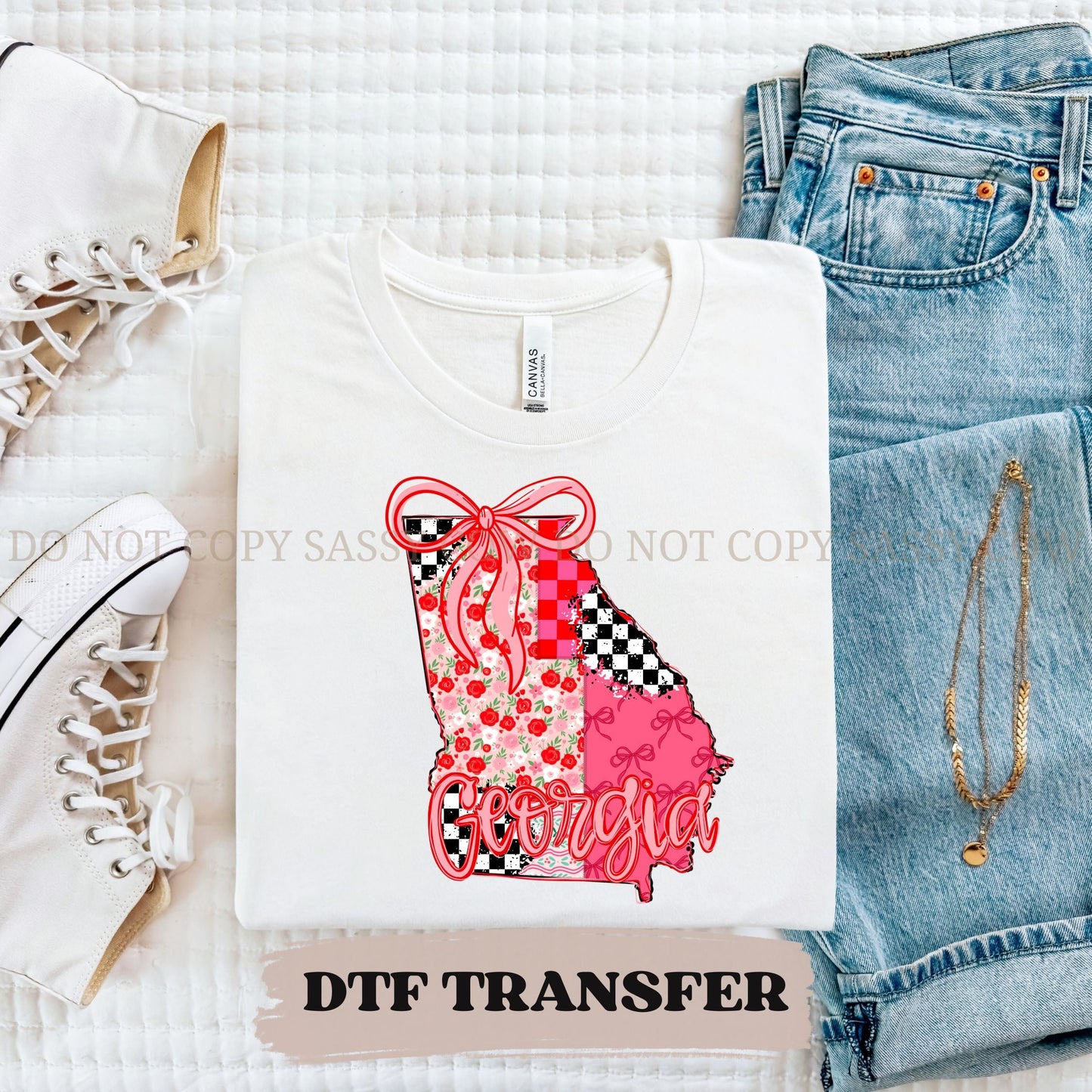 GEORGIA GIRLY STATE - DTF TRANSFER 0108