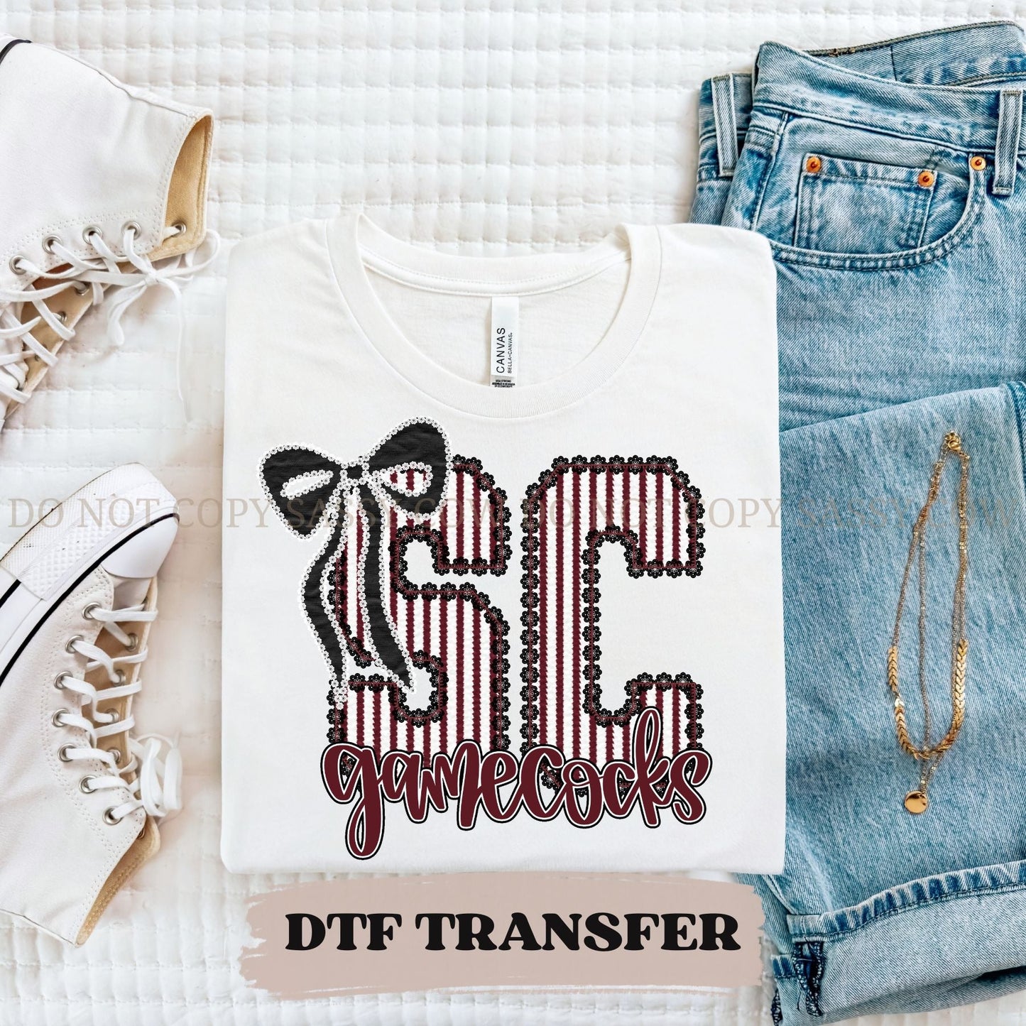 SC GAMECOCKS SEERSUCKER - DTF TRANSFER 071