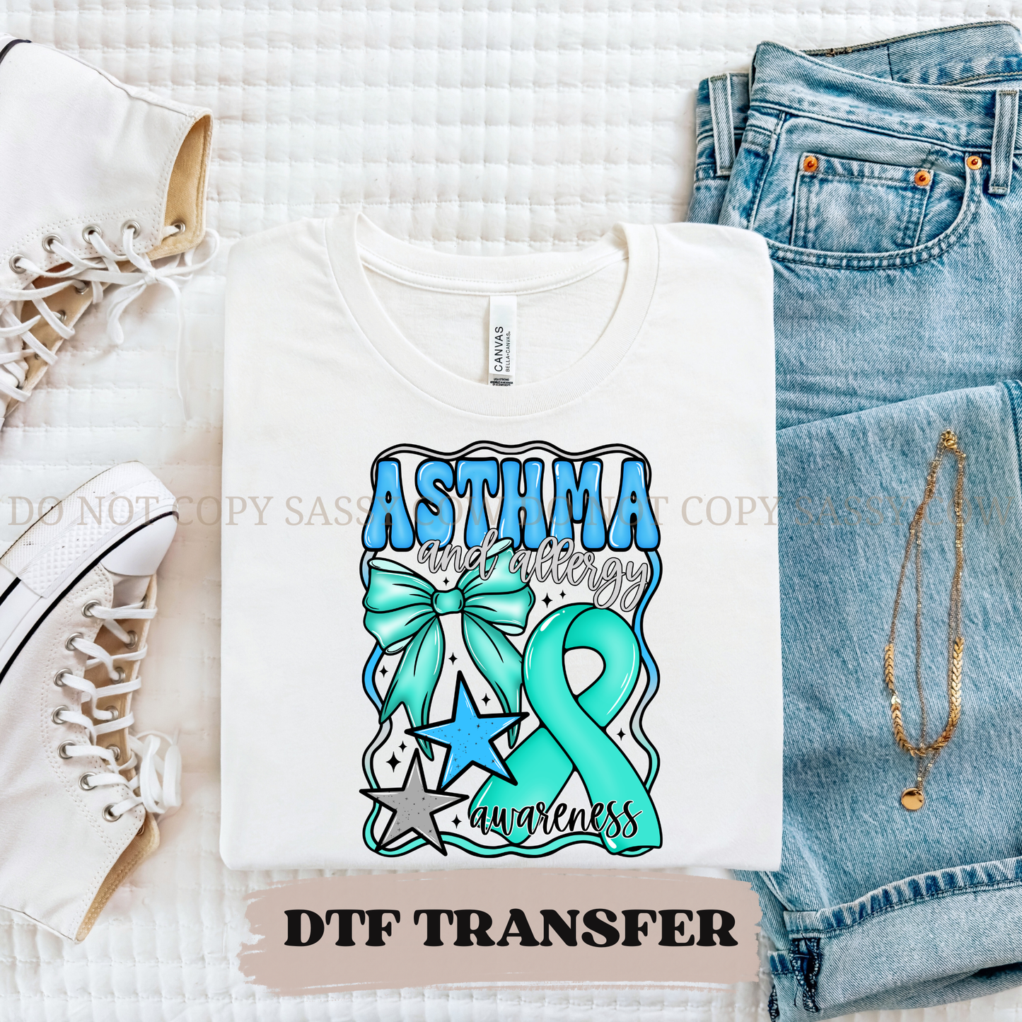 ASTHMA AWARENESS- DTF TRANSFER 0201