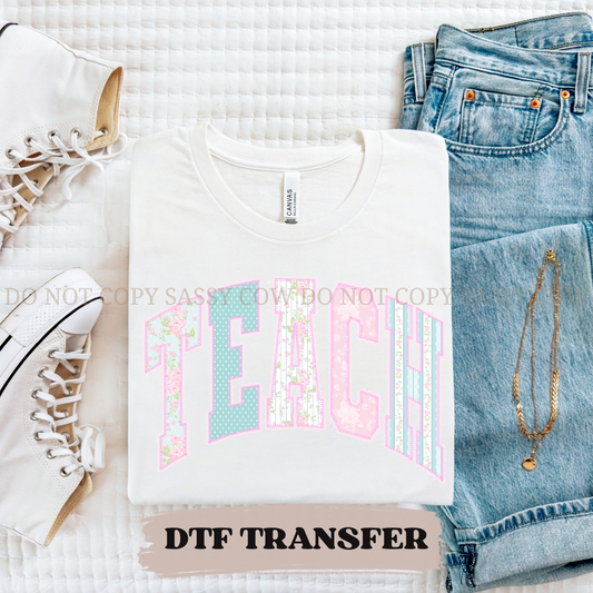 PASTEL TEACH - DTF TRANSFER 0195