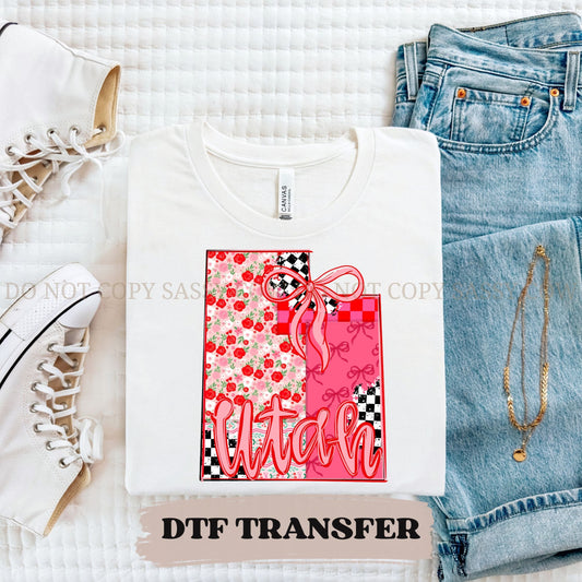 UTAH GIRLY STATE - DTF TRANSFER 0115