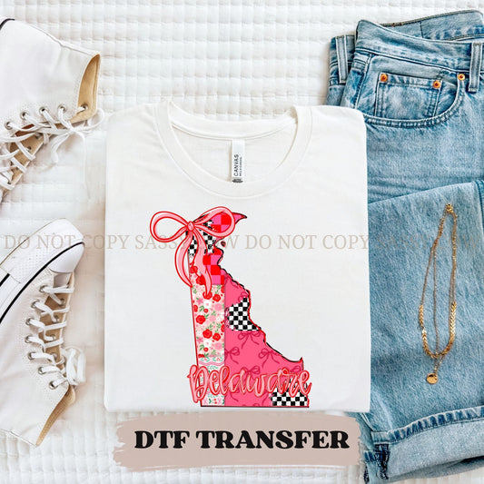 DELAWARE GIRLY STATE - DTF TRANSFER 078