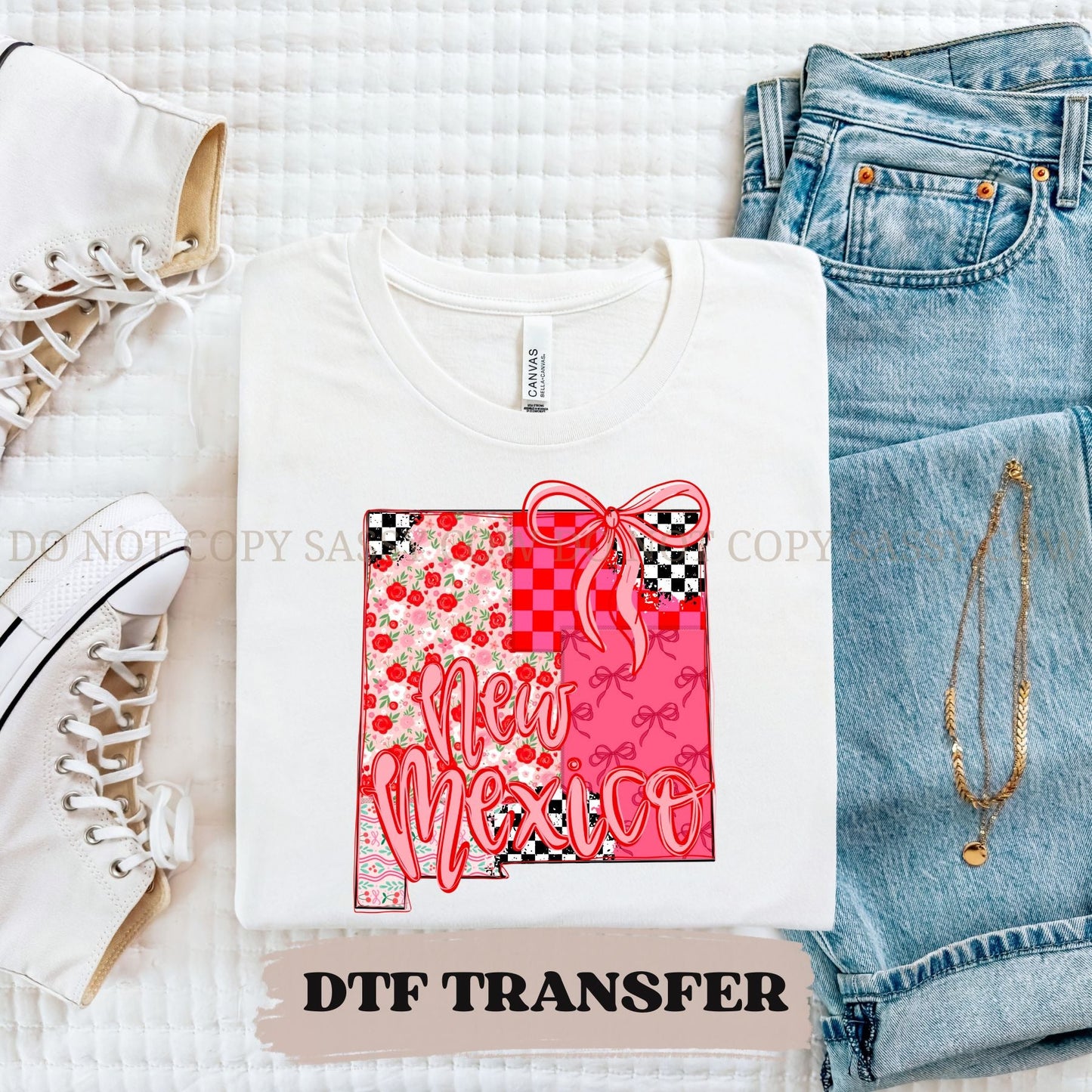 NEW MEXICO GIRLY STATE - DTF TRANSFER 094