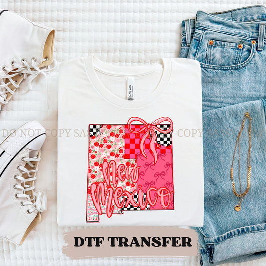 NEW MEXICO GIRLY STATE - DTF TRANSFER 094