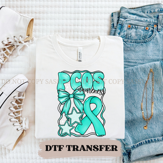PCOS AWARENESS- DTF TRANSFER 0217