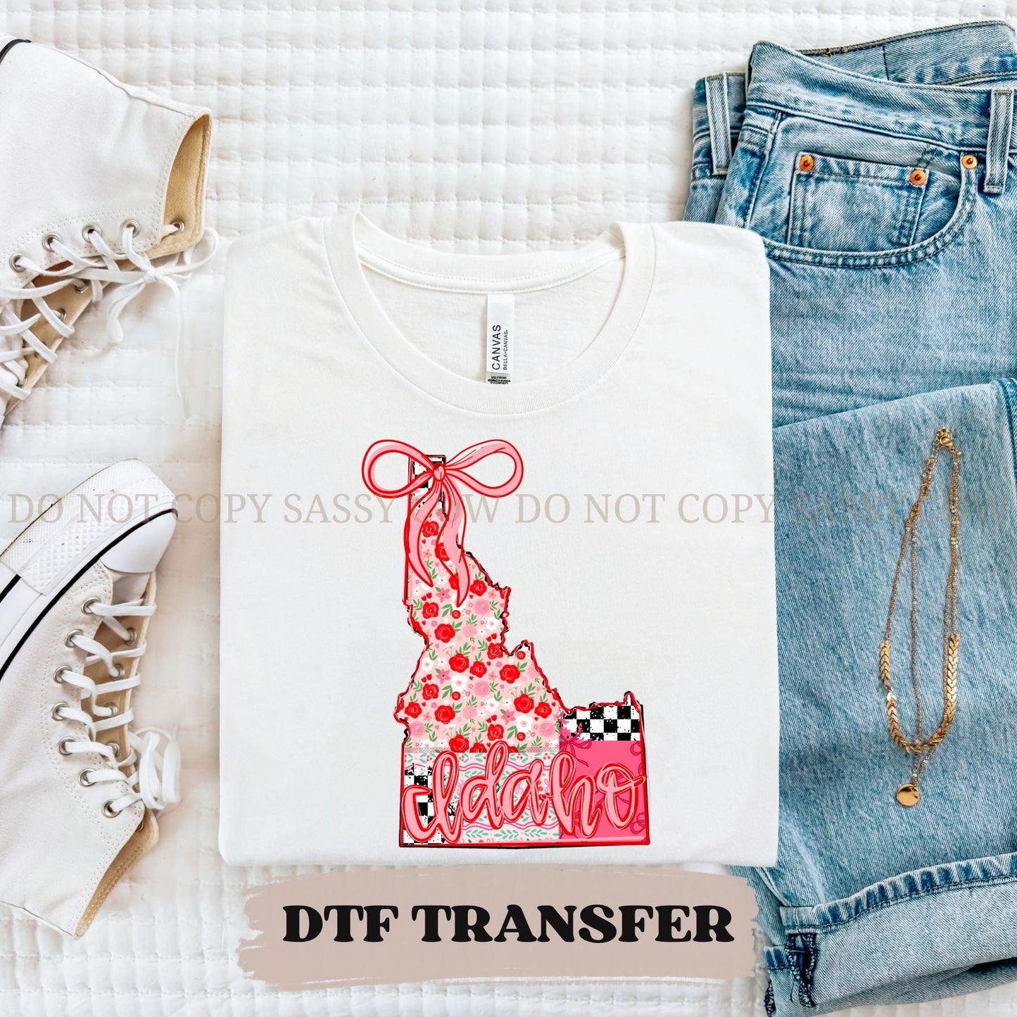 IDAHO GIRLY STATE - DTF TRANSFER 079