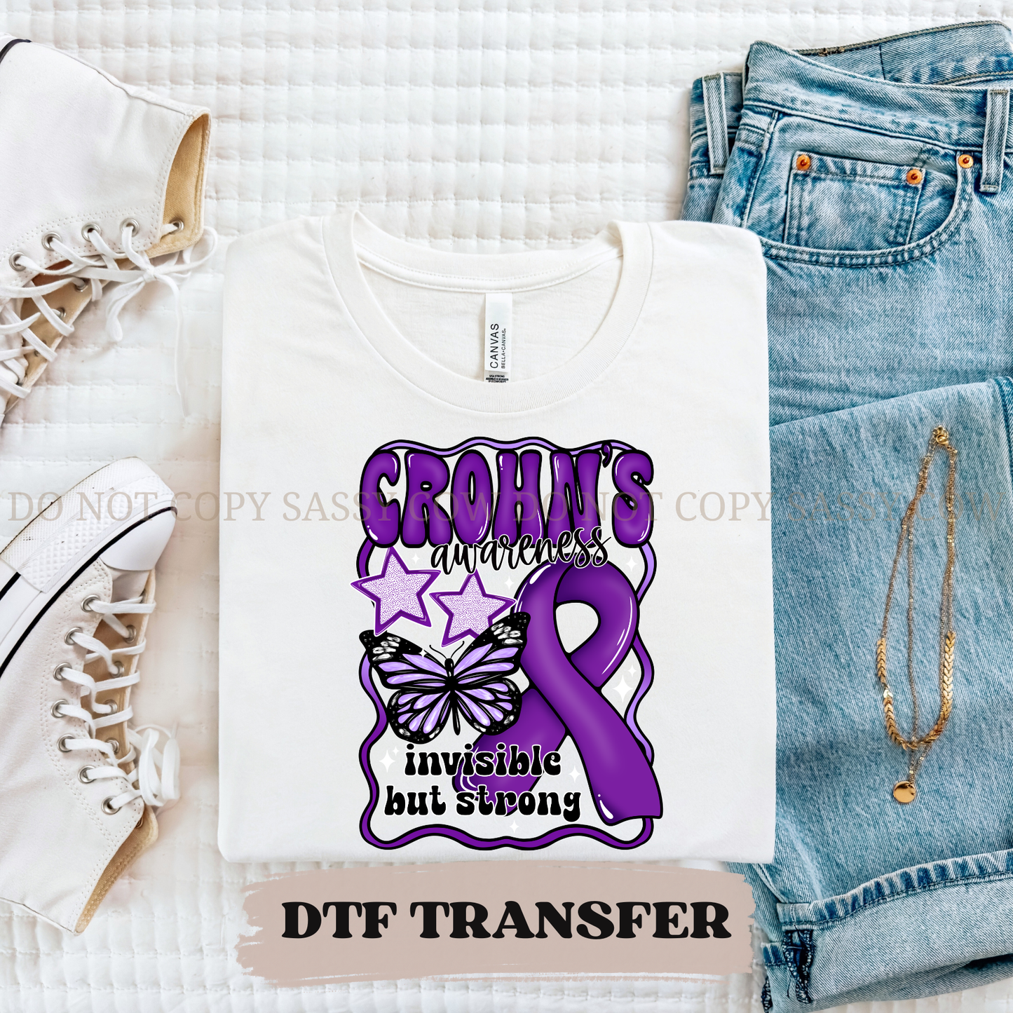 CROHNS AWARENESS- DTF TRANSFER 0221