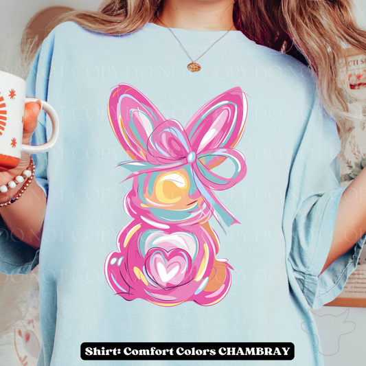 BRUSHSTROKE BUNNY DTF Transfer