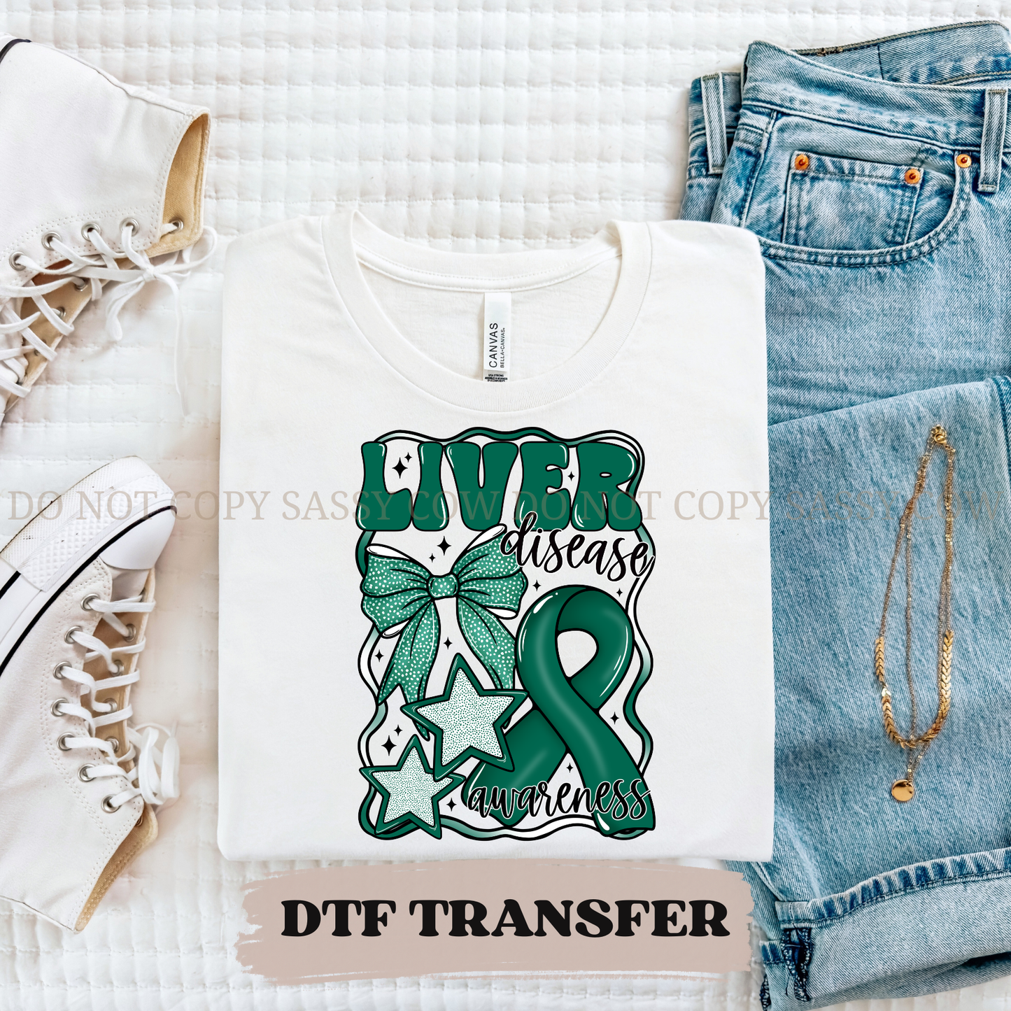 LIVER DISEASE AWARENESS - DTF TRANSFER 0252