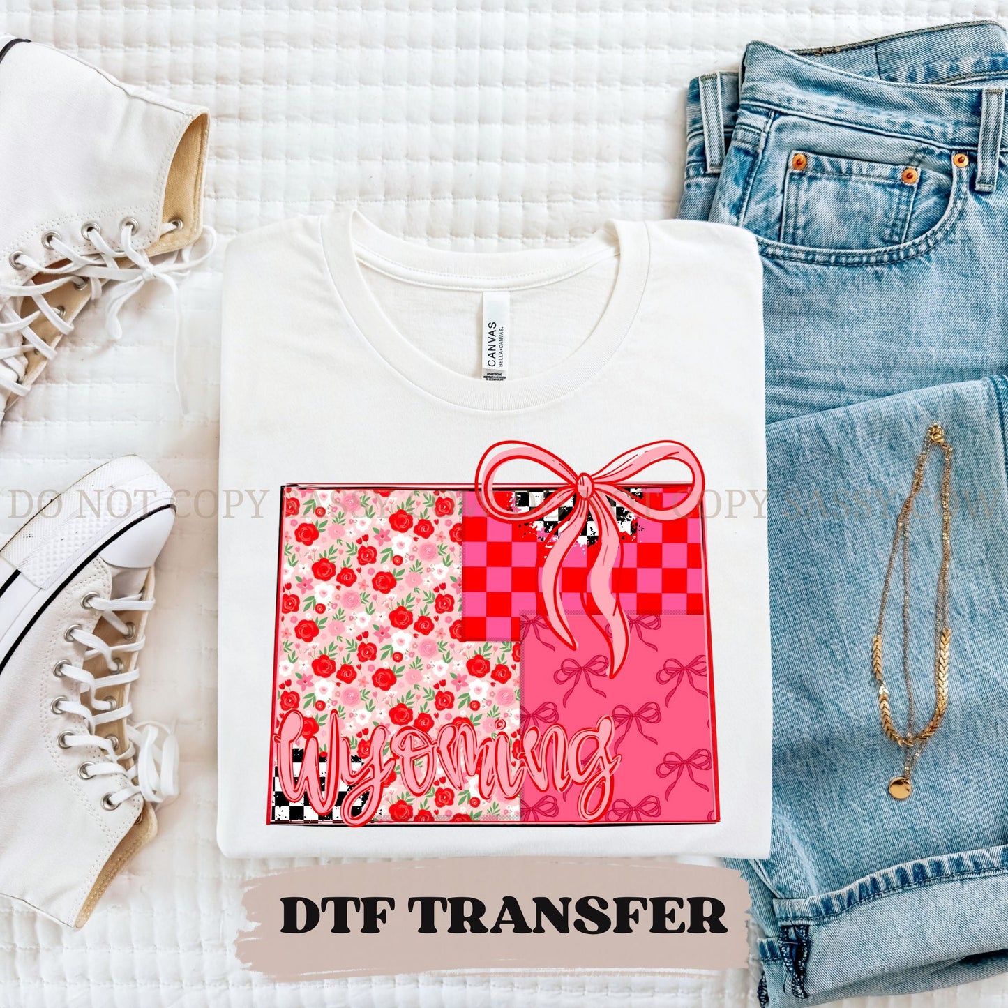 WYOMING GIRLY STATE - DTF TRANSFER 0120