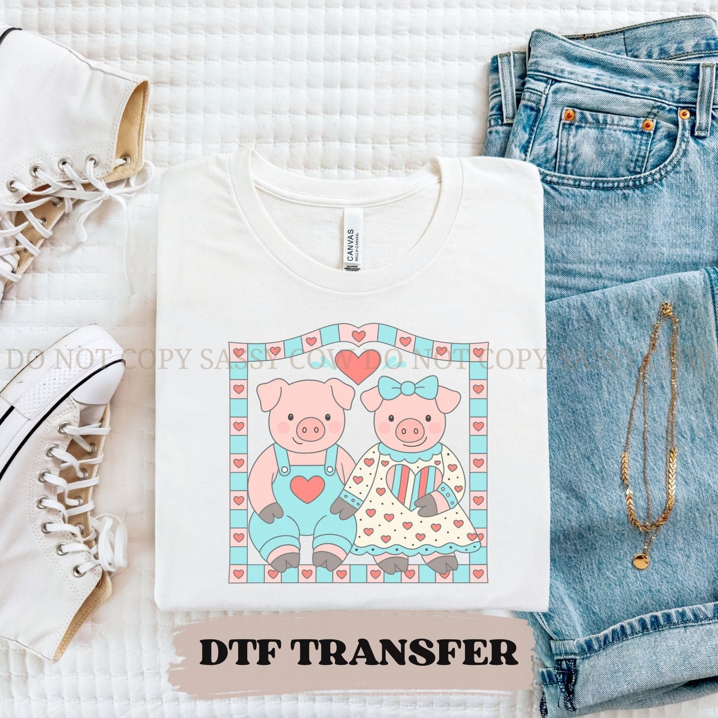 COUNTRY LOVIN' PIGS - DTF TRANSFER 033