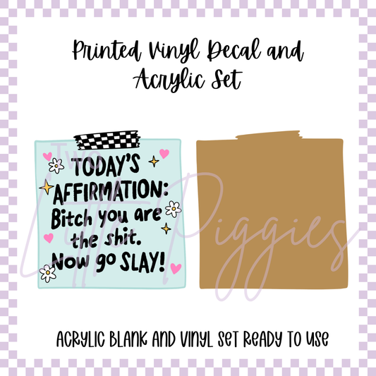 Printed Vinyl and Acrylic Set - Now Go Slay!