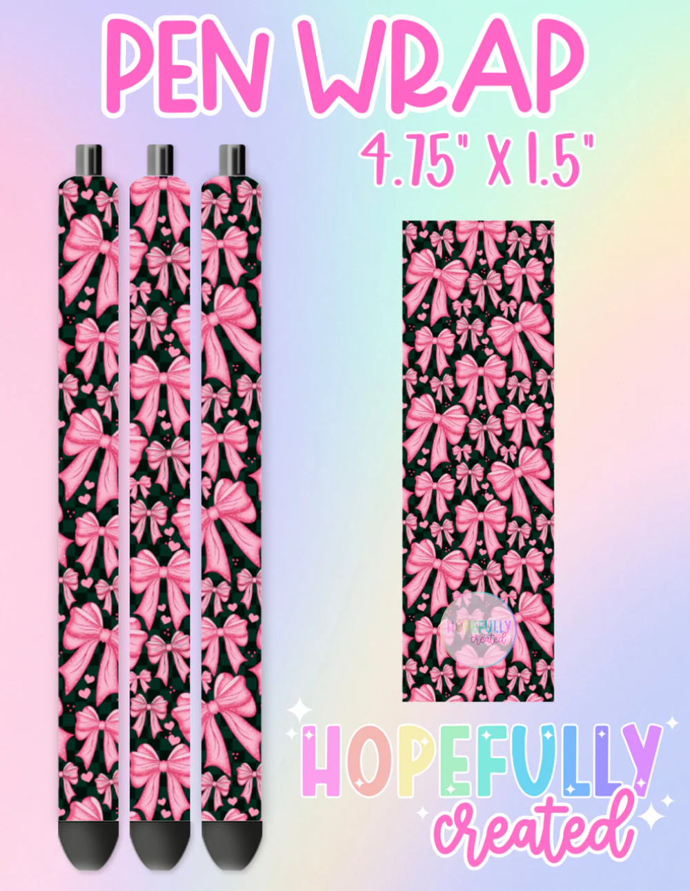 Valentine Pink Bows Vinyl Collection-2220