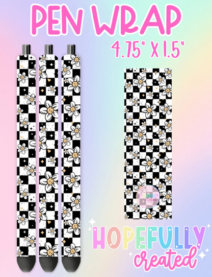 Floral Checker Vinyl Collection - 2271
