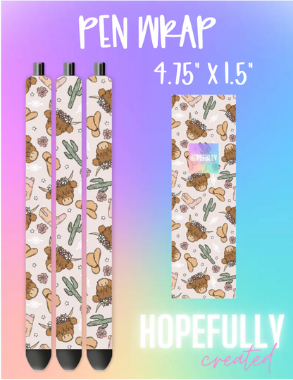 Floral Cow Vinyl Collection - 813