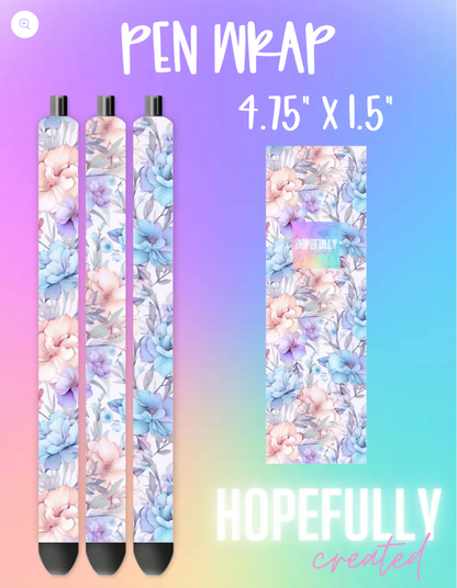 Watercolor Floral Vinyl Collection- 784