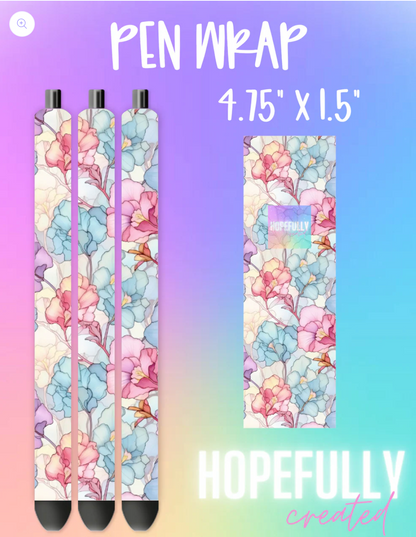 Watercolor Floral Vinyl Collection - 783