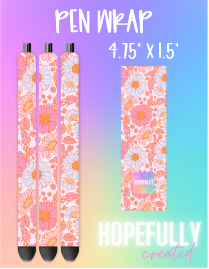 Pink Flowers Vinyl Collection- 164