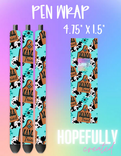 Mama Tried Western Print Vinyl Collection - 509