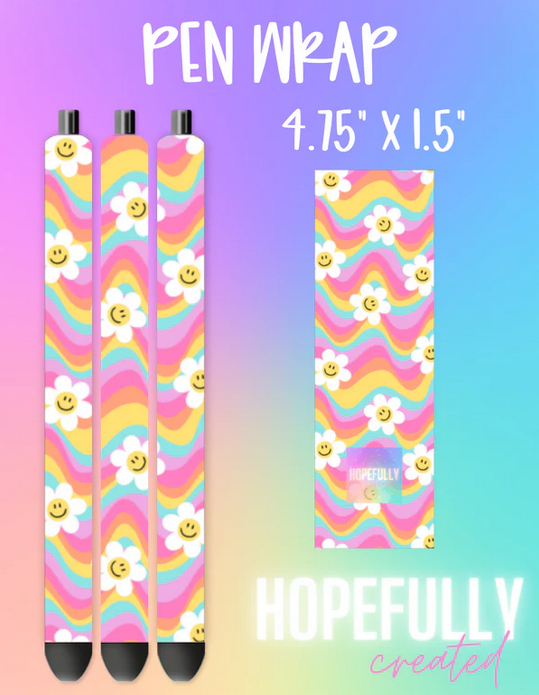 Rainbow Wavy Smileys Vinyl Collection -96