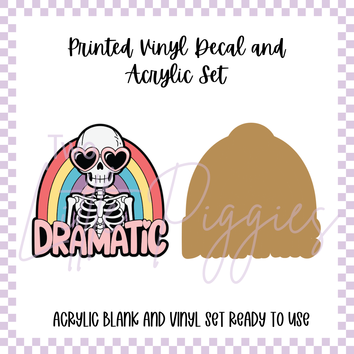 Printed Vinyl and Acrylic Set - Skelli Dramatic