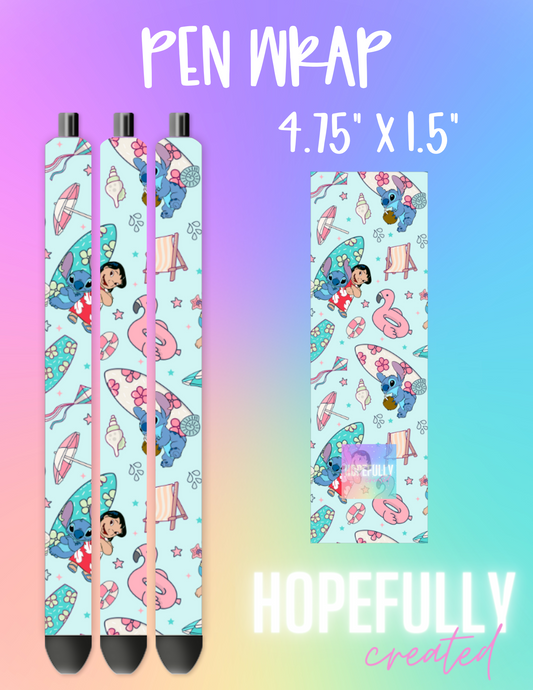 Beach Friends Pen Wrap-101 VIP