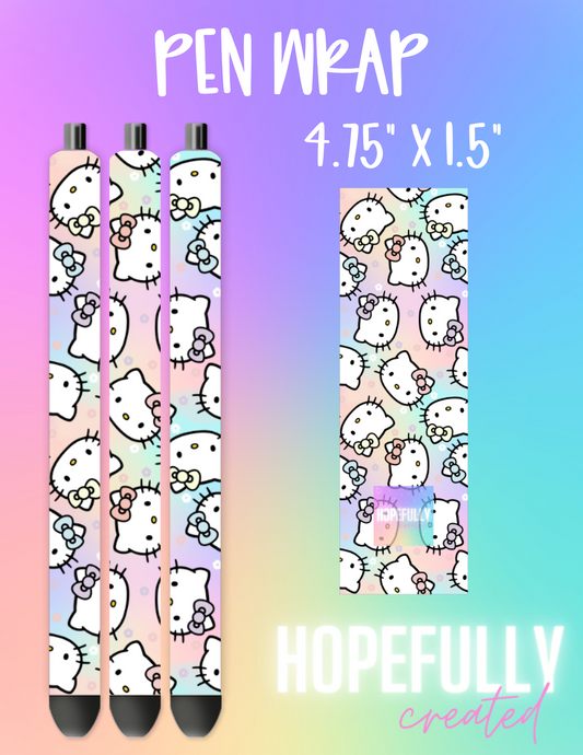 Pastel Kitty Pen Wrap-107 VIP