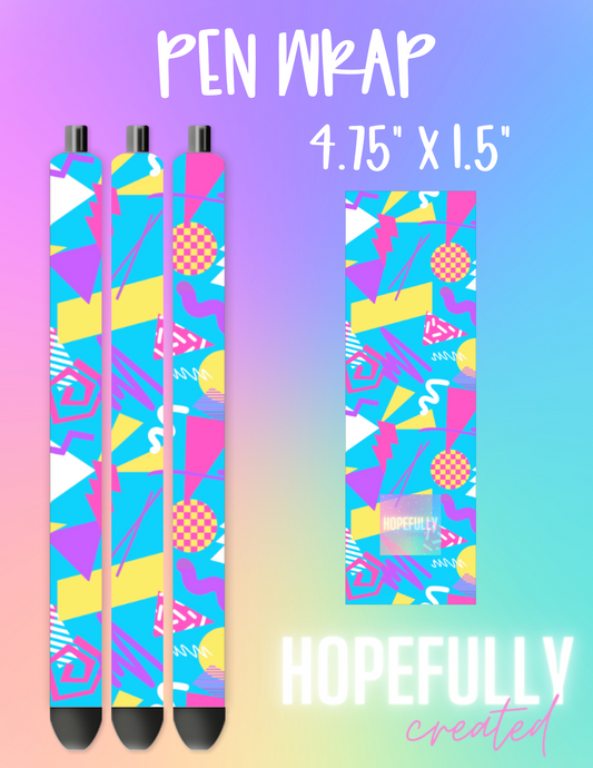 Retro Abstract Pen Wrap-116