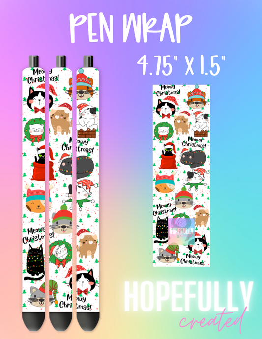 Christmas Cats Pen Wrap-119