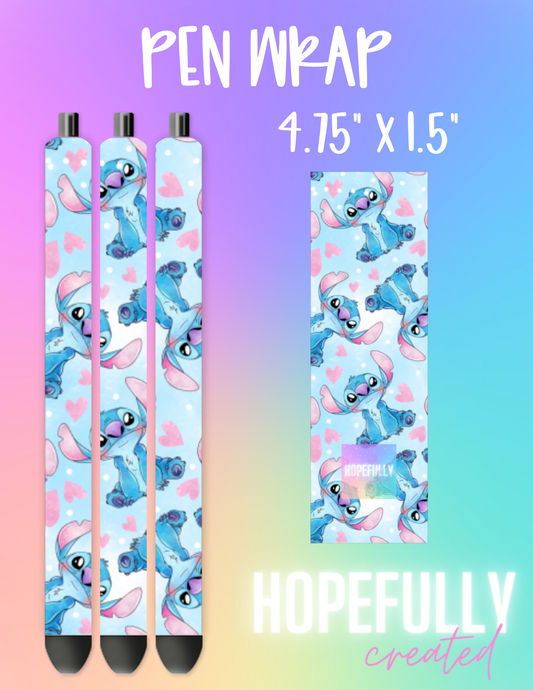 Blue Alien Pen Wrap-128 VIP