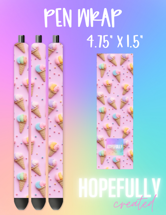 3D Ice Cream Pen Wrap-211