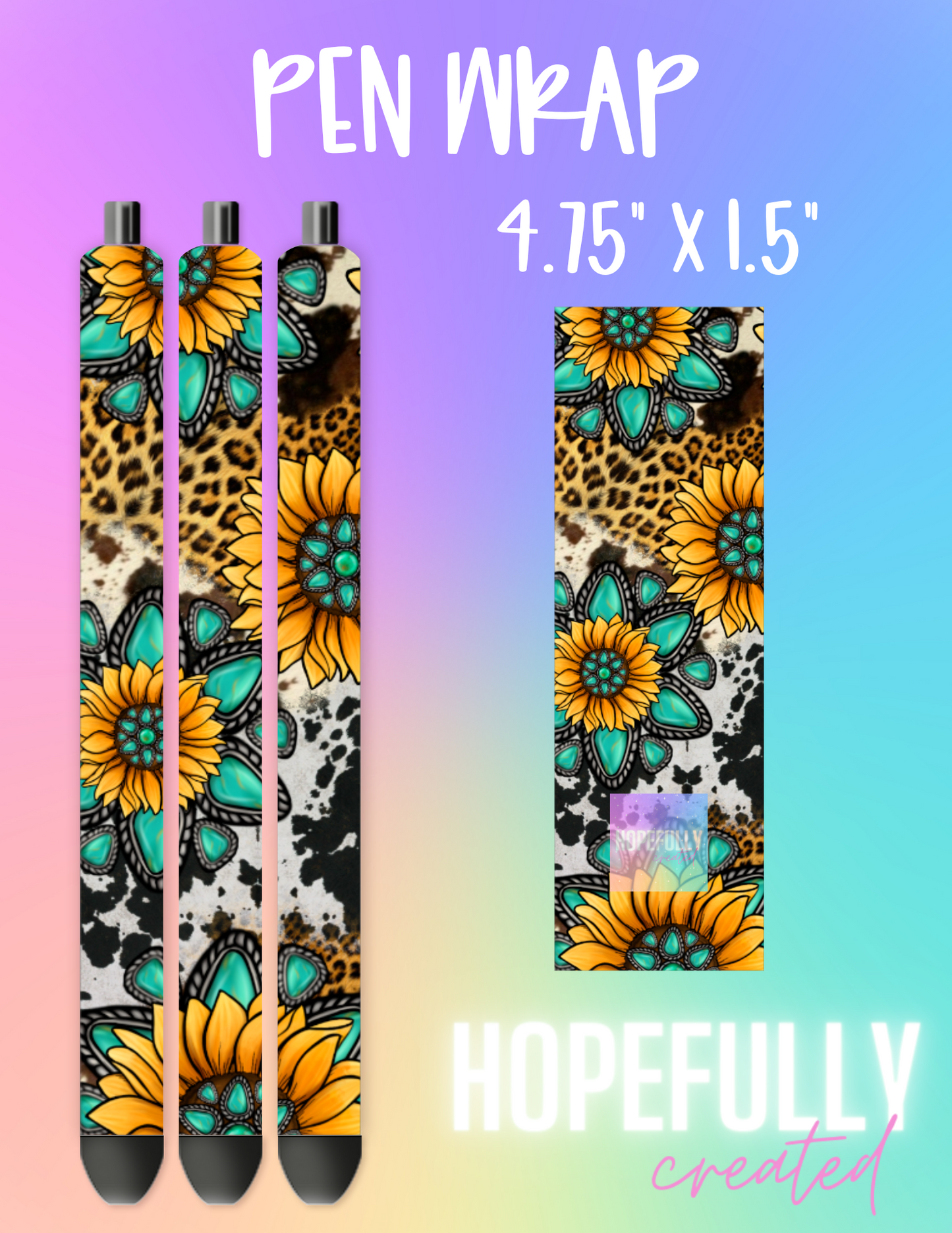 Sunflower Pen Wrap-244