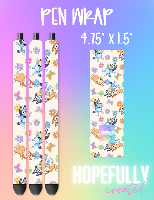 Floral Dogs Pen Wrap-14 VIP