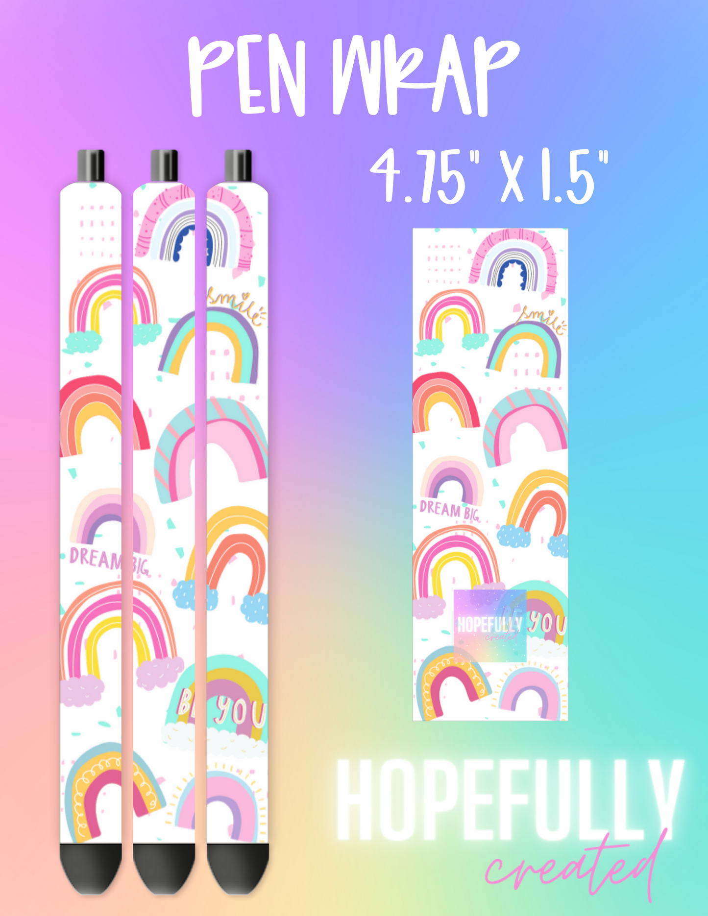 Rainbows Pen Wrap-153