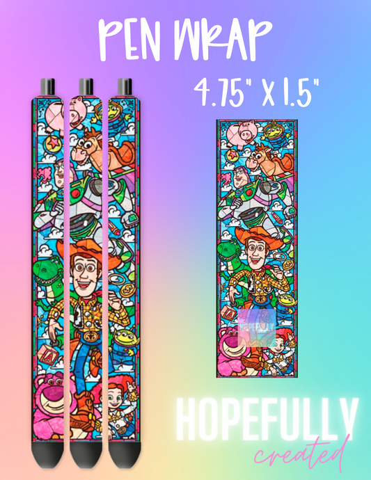 Toys Stained Glass Pen Wrap-160 VIP