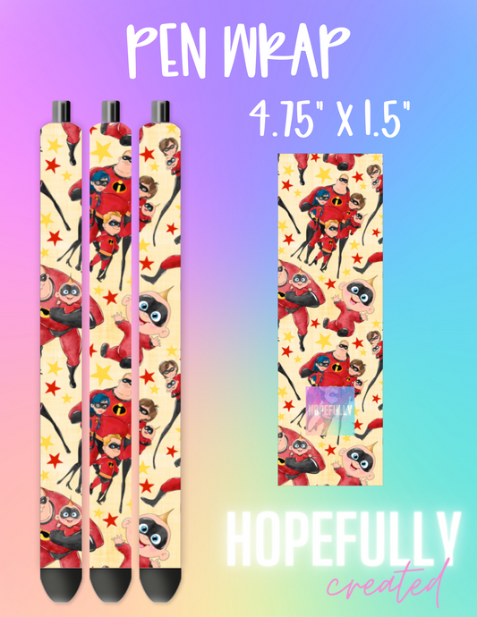 Superhero Family Pen Wrap-23 VIP