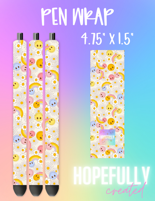 Smiley Rainbow Pen Wrap-232