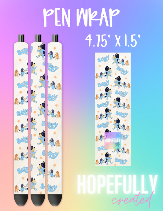 Blue Dogs Pen Wrap-9 VIP