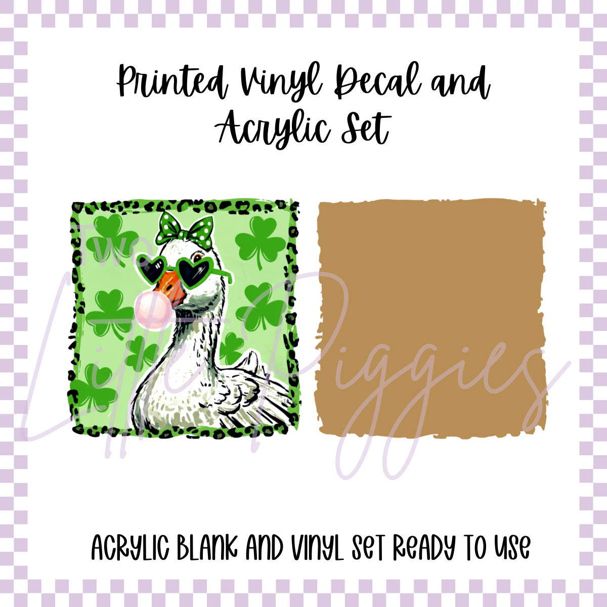 Printed Vinyl and Acrylic Set - St. Patrick's - Silly Goose