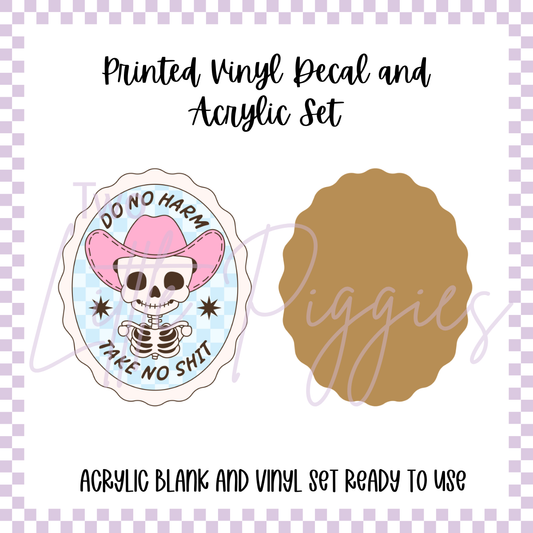 Printed Vinyl and Acrylic Set - Take No Sh*t