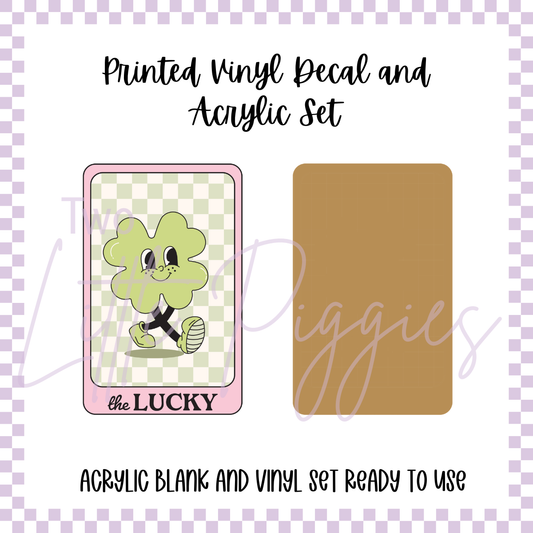 Printed Vinyl and Acrylic Set - St. Patrick's - The Lucky Tarot