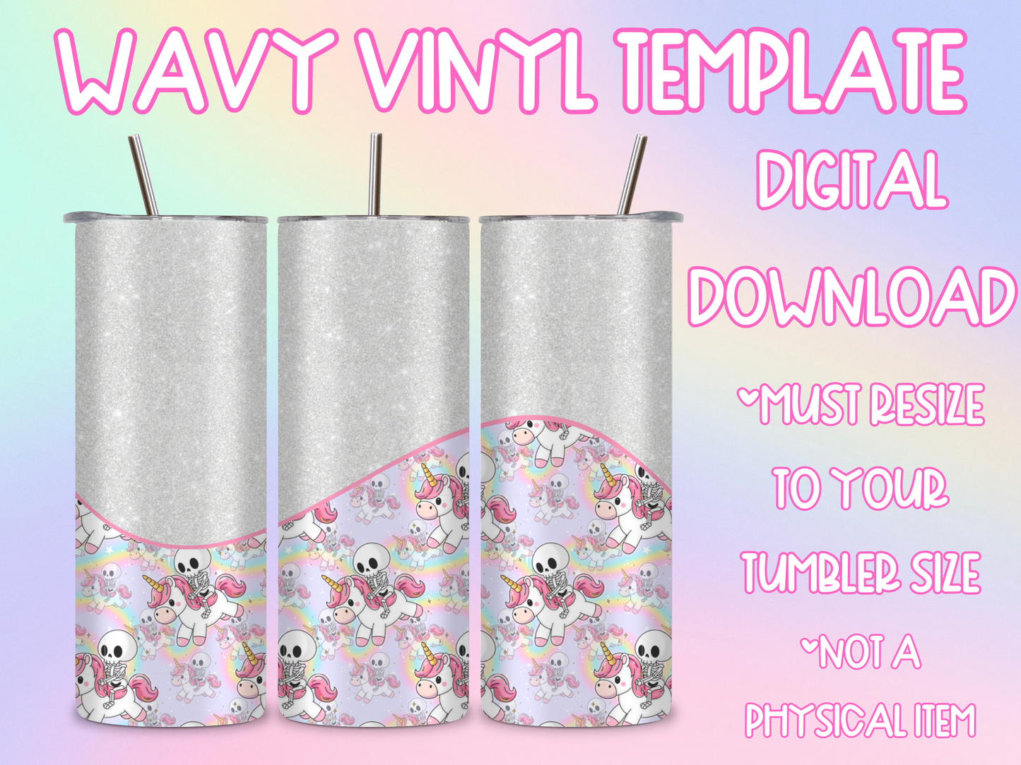 Wavy Vinyl Tumbler Template