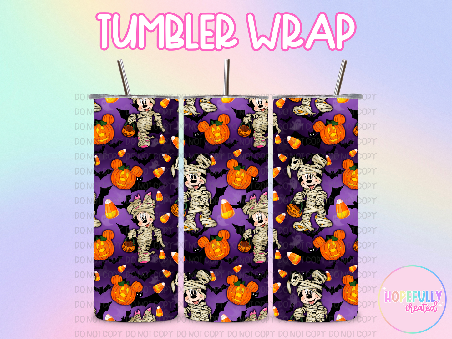 Halloween Mouse Tumbler Wrap -30