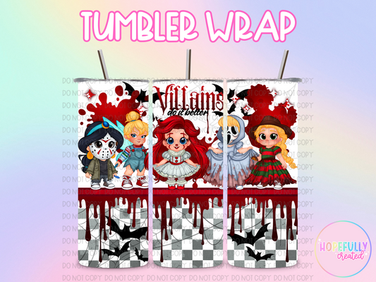 Princess Villains Tumbler Wrap -32