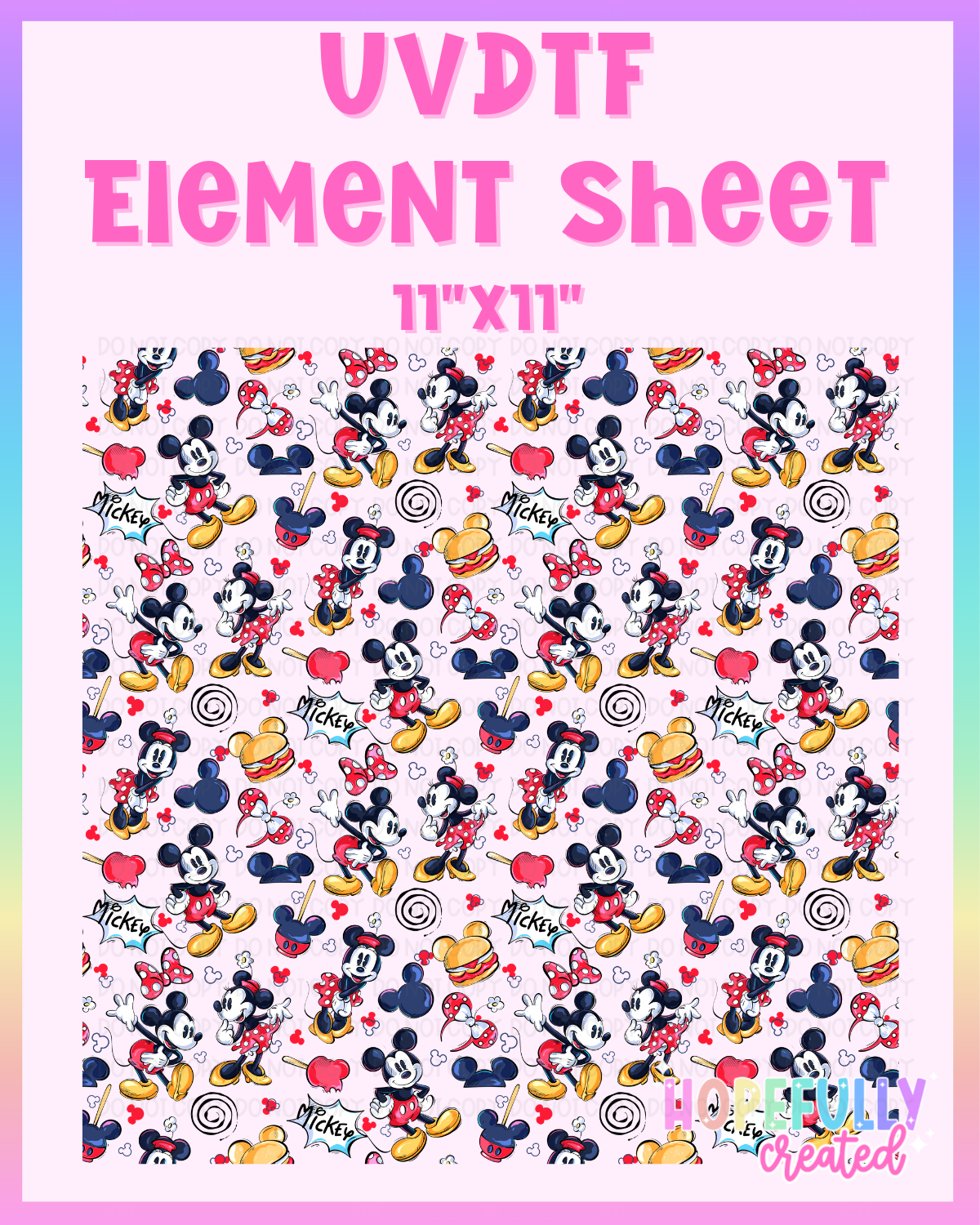 Mouse UVDTF Element Sheet