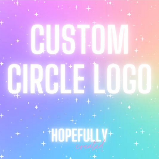 Custom Circle Logo Stickers- 100 ct
