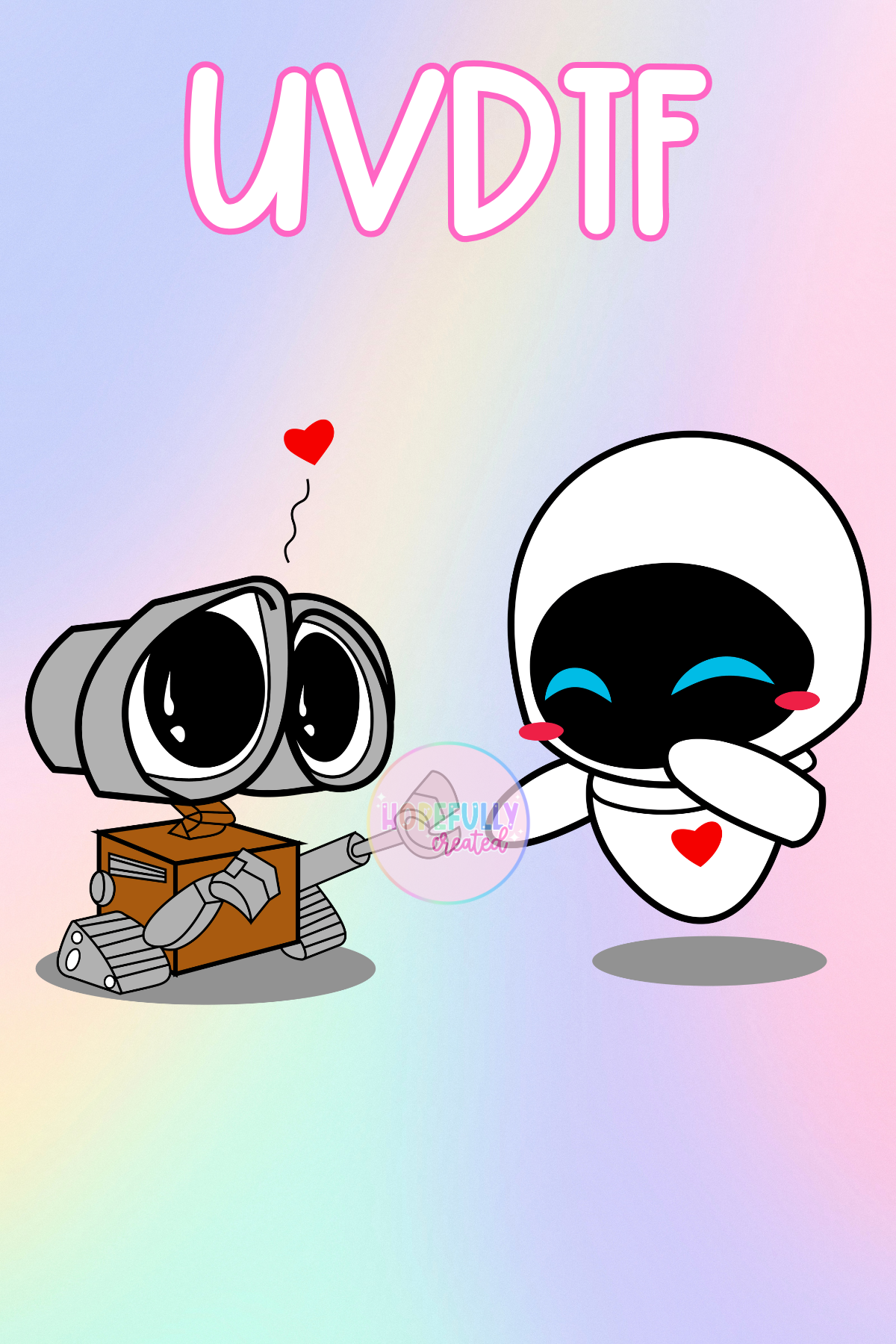 Robot Love UVDTF Decal